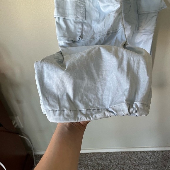 Free People Movement Light Blue Moto Cargo Pants with Pockets Women’s Size XS - Picture 11 of 16